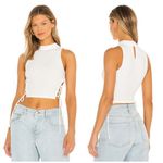 NBD  White Eyal Top Chic, Side Tie‎ Top Photo 1