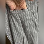 J. Jill womens Light Gray Striped Dress Pants linen stretch size 16 Photo 5