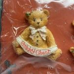 Lapel Pin & Matching Stud Earrings Christmas Holiday Cheer Bear Set Photo 4