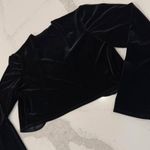 Fashion Bug Vintage y2k Black Velvet Cropped Shrug Women's 8 Dress Jacket Bolero Photo 4