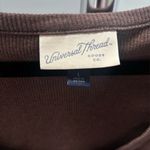 Universal Threads Universal Thread Brown V-Neck Long Sleeve Top Photo 2