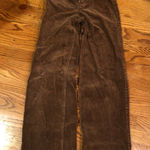 H&M H and m brown corduroy wide leg pants   Photo 0