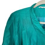 Forecaster of Boston Womens Sz L? Teal Green Midlength Rain Trench Coat Vintage Size L Photo 6