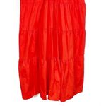 NWT O.P.T cotton orange Raspberry Fallen tiered dress NEW size M medium Photo 4