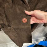 Vintage 70’s chocolate suede oversized blazer Comint Argentina lined pockets Brown Size L Photo 3