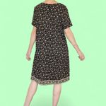 Fat Face Black & Beige Tan Floral Cottage Casual Mini Shirt Dress Photo 5