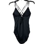 La Blanca $120 Island Goddess Underwire Lace Up One Piece - Black size 8 M Photo 3
