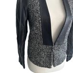 BY MALENE BIRGER Elegant Sway Chium Leather Tweed Blazer Jacket Size 36 US 4 NWT Black Photo 6