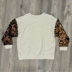 Terez NEW  Crewneck Sweatshirt Central Park Ice Rink Graphic Sequin Sleeve Size M Photo 6