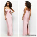 Alfred Sung  D859 Strapless Bow Column Gown Ballet Pink 8 Photo 1