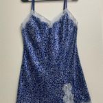 Victoria's Secret  Blue Animal Print Chemise with Lace Photo 7