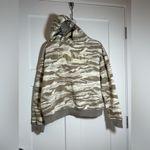 Puma Medium  Camo Hoodie Sweatshirt, Cozy Oversized Crop Style, Women’s medium Photo 3