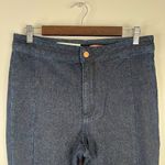 Pilcro Shimmer High-Rise Denim Leggings Gold Metallic Skinny Jean Size 30 Photo 3