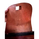 True Vintage 60's Hand Tooled Stitched Leather Crossbody Western Boho Saddle Bag Brown Photo 9