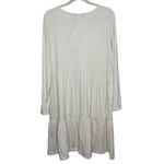 Dokotoo V Neck Button Up Long Sleeve Empire Waist Ruffle Tiered Mini Dress XL Photo 4