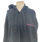 Maison Labiche Paris Capricciosa Black Cropped Hoodie Sweatshirt Size Medium Black Photo 1