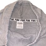 PINK - Victoria's Secret  Gray Black Cowl Neck Drawstring Cropped Sweatshirt L Photo 4