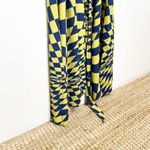 The Drop Geometric Print Midi Shirt Dress Long Sleeve Size XS Yellow Blue Photo 5