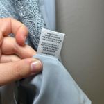 WAYF NWT ‎ Blue Lace Trim Cami Tank Top Criss Cross Spaghetti Strap girly Small Photo 5