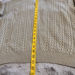 Jeanne pierre Vintage Sage 100% Cotton cable knit ribbed turtleneck Sweater Sz M Photo 10