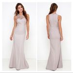 Lulus LULU’S Oak And Elm Taupe Lace Maxi Dress Photo 1