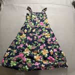 Old Navy  Corset Fit & Flare Linen Blend Floral Sleeveless MIDI Length Dress S Photo 0