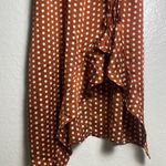 Glamaker Polka Dot Brown Wrap Dress Size L Size L Photo 3