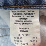 1990s Vintage Harley Davidson Straight Leg High Rise Jeans Retro Size 10P 30" Blue Photo 11