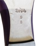 Coach  purple leather lazer cut scalloped flats NEW Photo 2