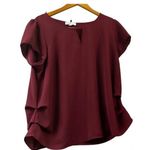 Love j  2XL burgundy blouse Photo 0