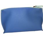 La Mer Zippered Cosmetic Makeup Beauty Blue Bag Photo 2