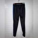 Adidas Black Track Pants with Red, White, and Blue Accents and Pockets Photo 11