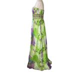 Camille La Vie  Silk Watercolor Strapless Maxi Dress Photo 9