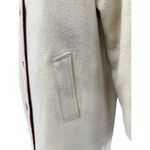 Burberry Vintage Reversible Blue Label Womens Coat Red Cotton/White Wool sz L/XL Photo 8