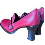 Vintage New Tothemax Red/Burgundy Chunky Block Heel Square Toe Y2K 90s size 8 Red Photo 9