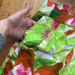 Green and Orange Athletic Shorts with Tropical Print Size XXL Photo 1