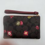 Coach Signature Holiday Ornament Print Wristlet NWT Photo 11