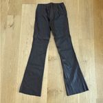 I am gia I.AM.GIA Flare Pants Faux Leather Size S Dark Brown Photo 4