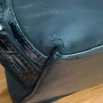 Brighton  E089658 Black Nylon Backpack With Leather Croc Trims Photo 14