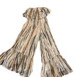 Free People  strapless multicolored cream green brown romper playsuit jum… Photo 3