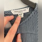 Beach Lunch Lounge Striped Pullover Shirt Bell Sleeve Size m Photo 3