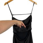 ZARA  Satin Effect Cut Out Dress in Black Bloggers Fav XS 4432/201 Wedding Guest Photo 5