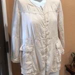 ZARA  beige 3/4 sleeve full zip jacket Photo 2