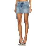 retrofete Sherona Denim Mini Skirt Oasis Womens Size 25 Blue Photo 3
