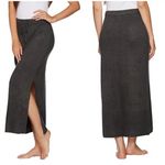 Barefoot Dreams 💕💕 CozyChic Lite Maxi Knit Skirt ~ Black Large L NWT Photo 2