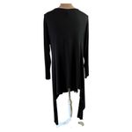 Comfy USA Black Modal Jersey Split Back Long Cardigan Lagenlook Artsy M Size M Photo 3