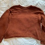 Free People Rust knit scoop neck sweater Photo 3