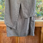 Grizas Sage Green 100% Linen Layered Maxi Skirt Size L 28" Waist Size L Photo 2