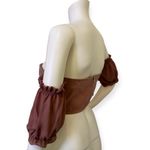 Tic Toc Reborn Cropped Off Shoulder Blouse Shirt Chiffon Photo 1