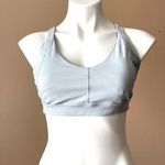 prAna  | Light Gray Racerback Sports Bra Sz L Photo 0